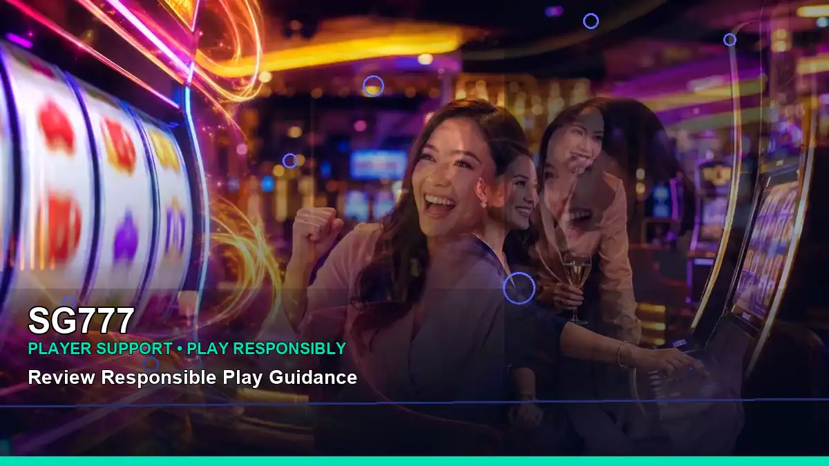 SG777 casino entertainment centre with diagonal night-themed slot visuals for Philippine users